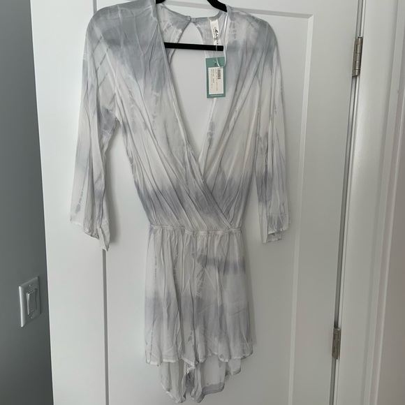 MAHINA - tie die romper cover-up - Picture 4 of 5